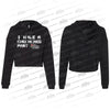 GR Checkered Past Ladies Crop Hood