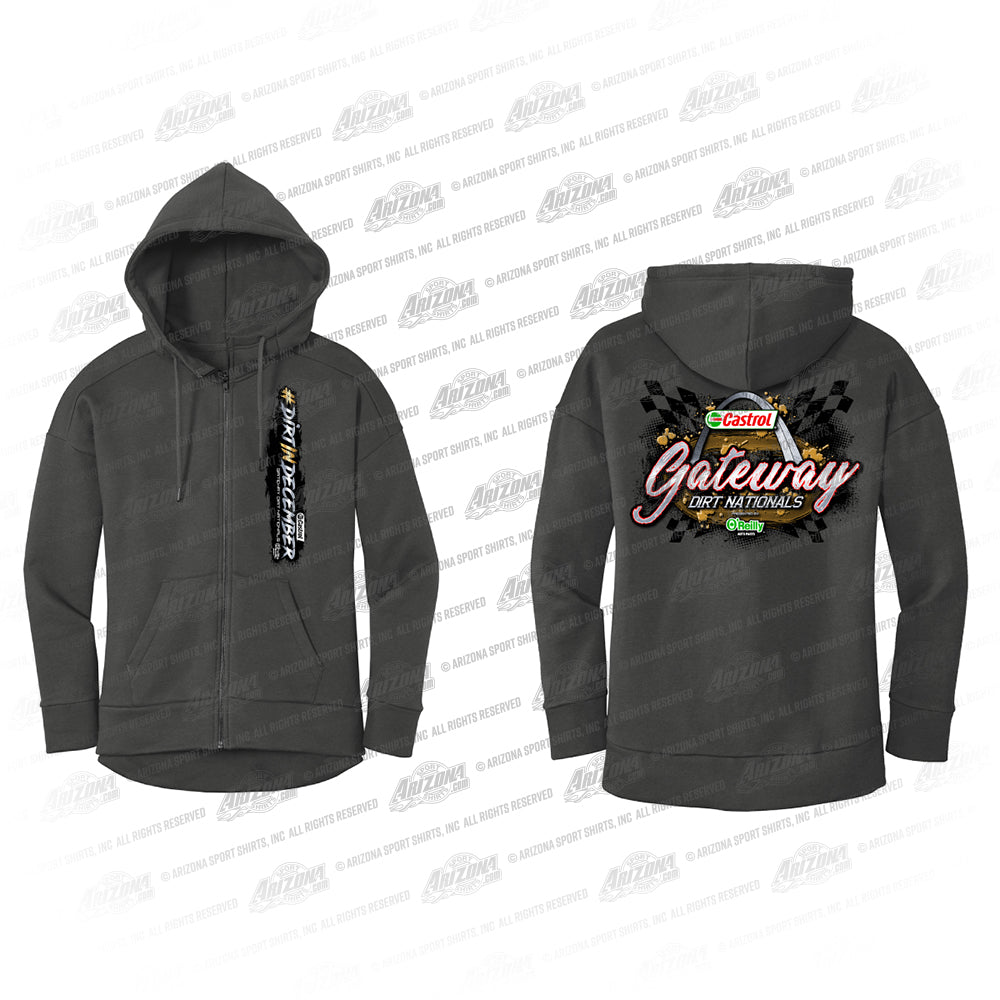 GW Checkered Ladies Full-Zip Hood