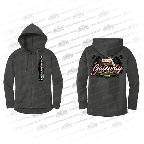 GW Checkered Ladies Full-Zip Hood