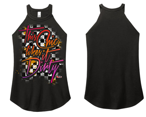 GR Dirty Chic Ladies Rocker Tank