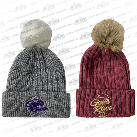 GR LLR 3D Ladies Pom Beanie