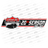 Lucas 20th Season Decals