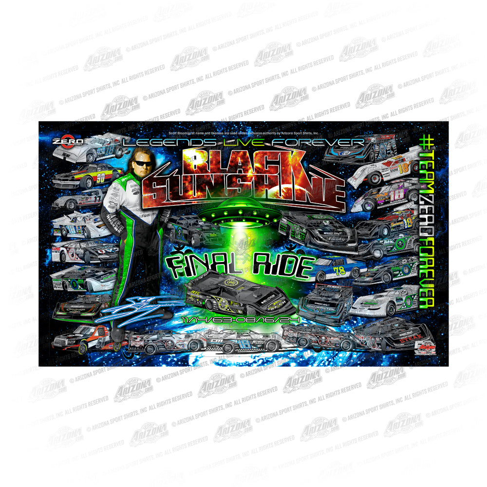 Scott Bloomquist Final Ride Flag – Gotta Race