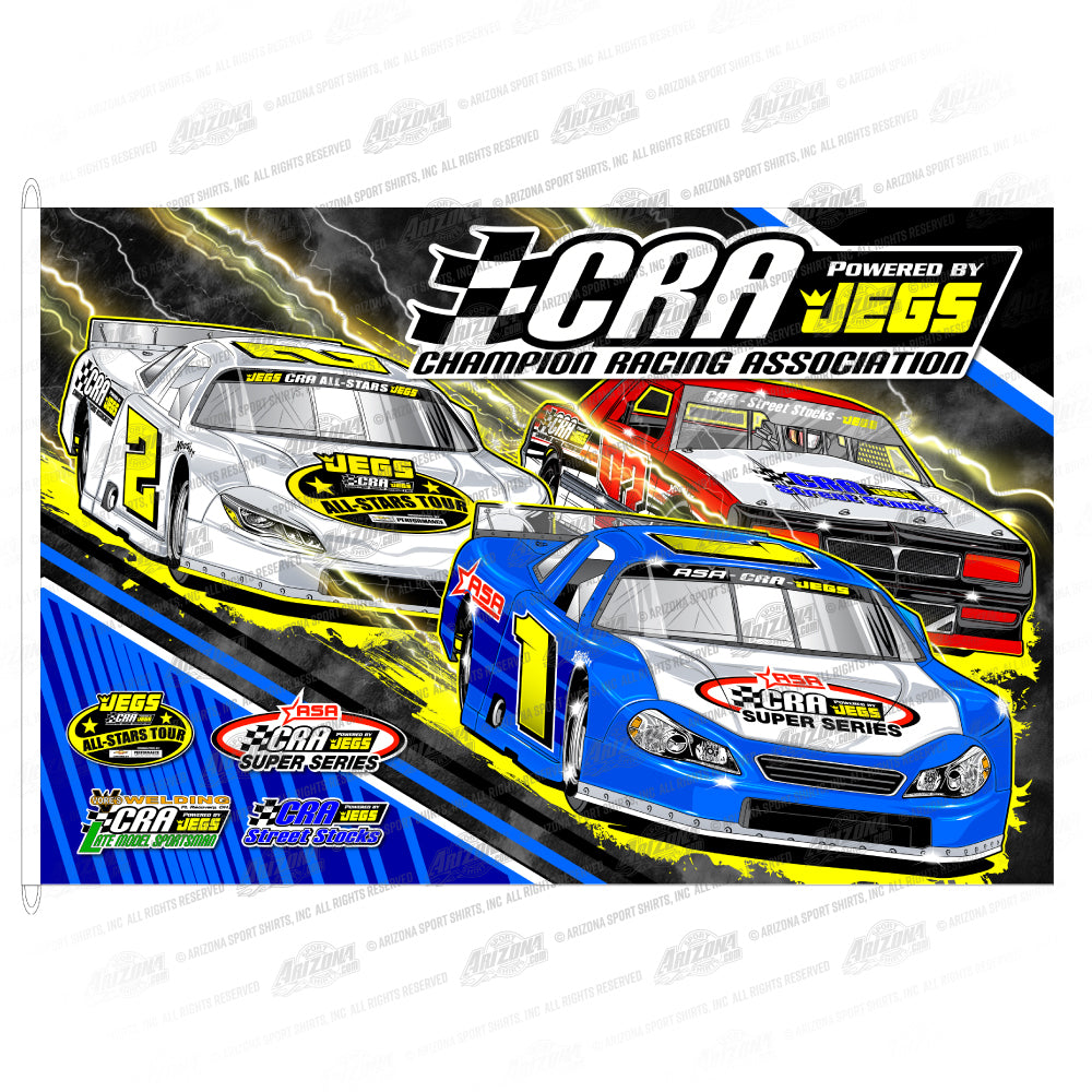 CRA 3 Car Logo Flag