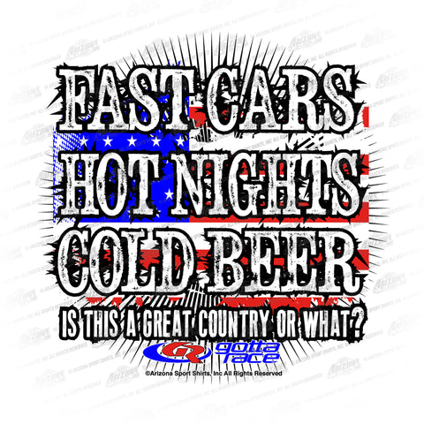 GR Fast Cars Hot Nights Decal
