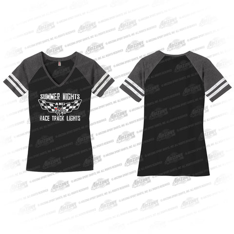 GR Summer Nights Ladies V-Neck Jersey Tee