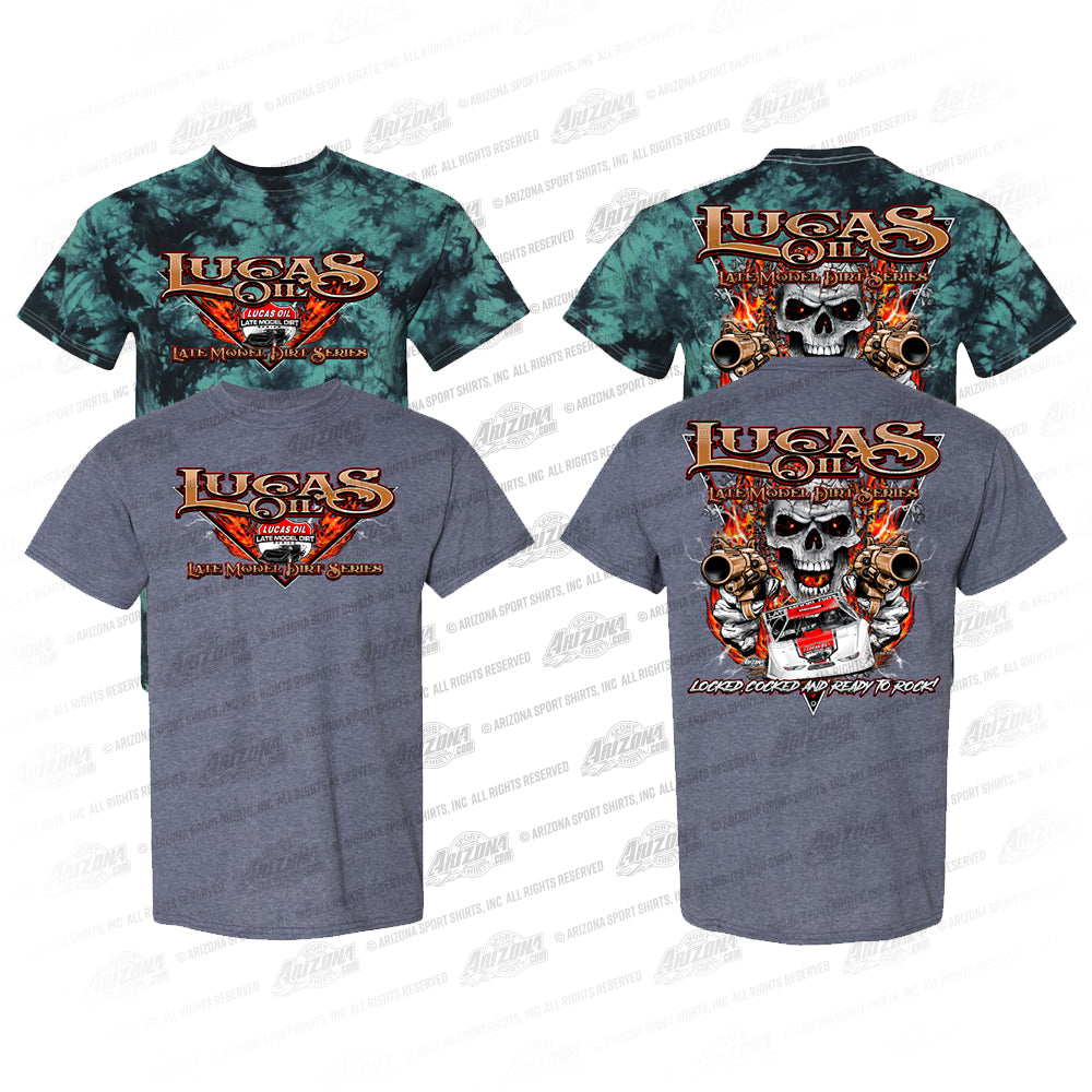 Lucas Oil Late Model Dirt Series Electric Skull T-Shirts – Gotta Race
