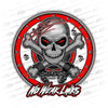 SB Skull Metal Sign